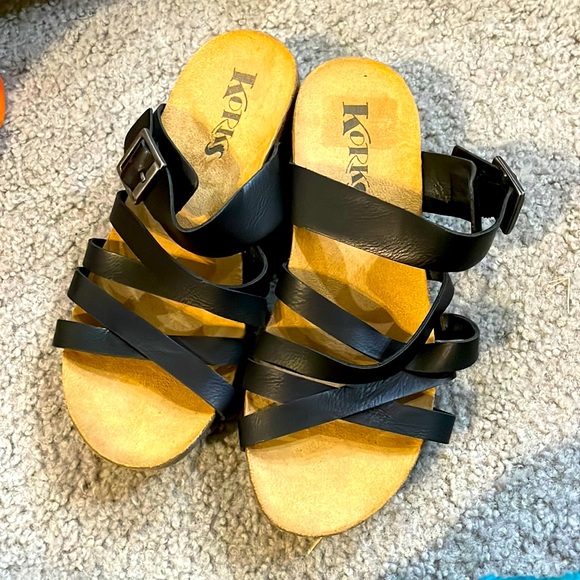 Kork-Ease | Shoes | Korks Aster Low Wedge Womens Sandals Size 6 | Poshmark